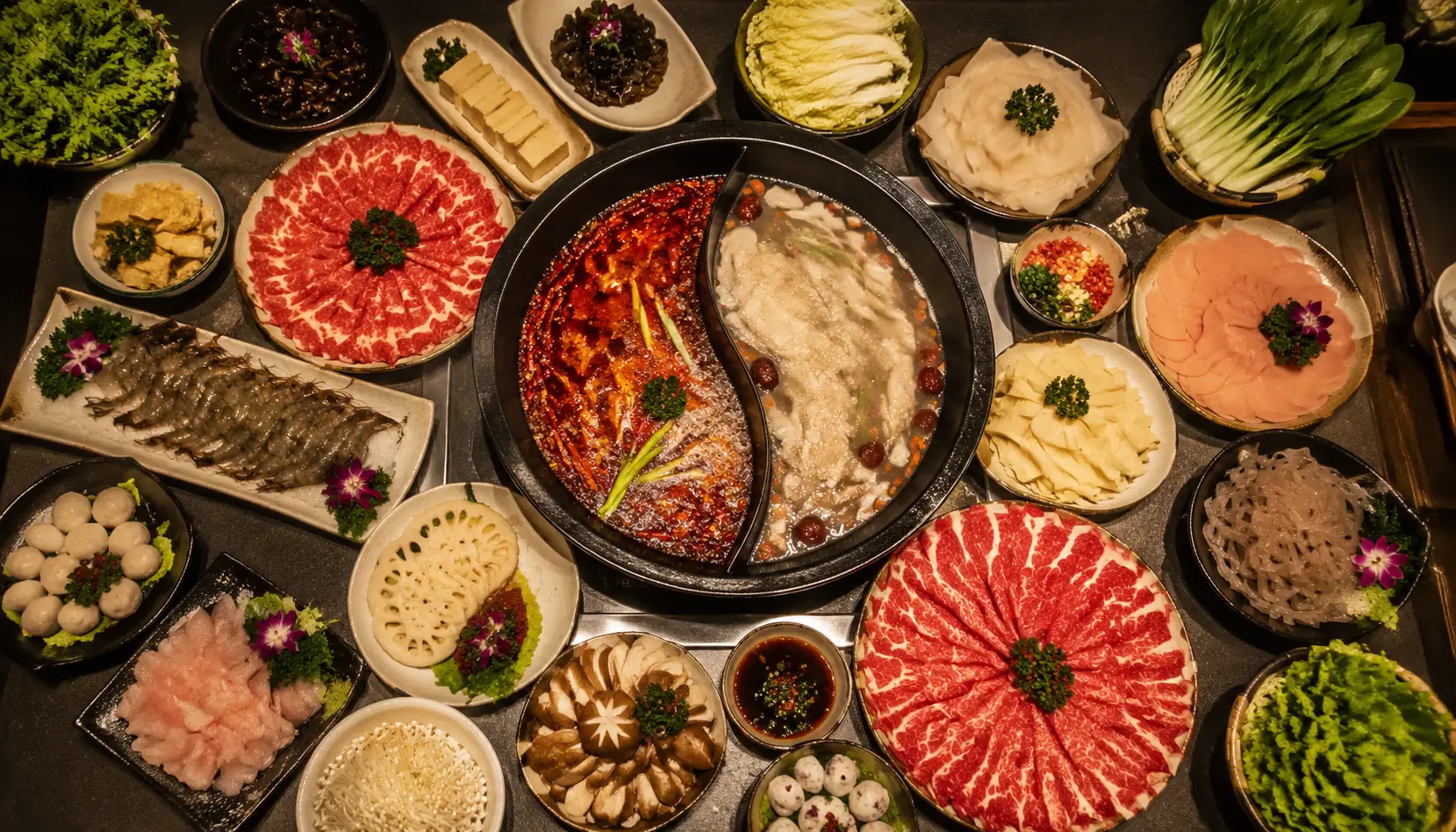 Hot pot ingredient spread